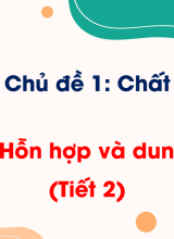 Bài 2 Hỗn hợp và dung dịch (Tiết 2)